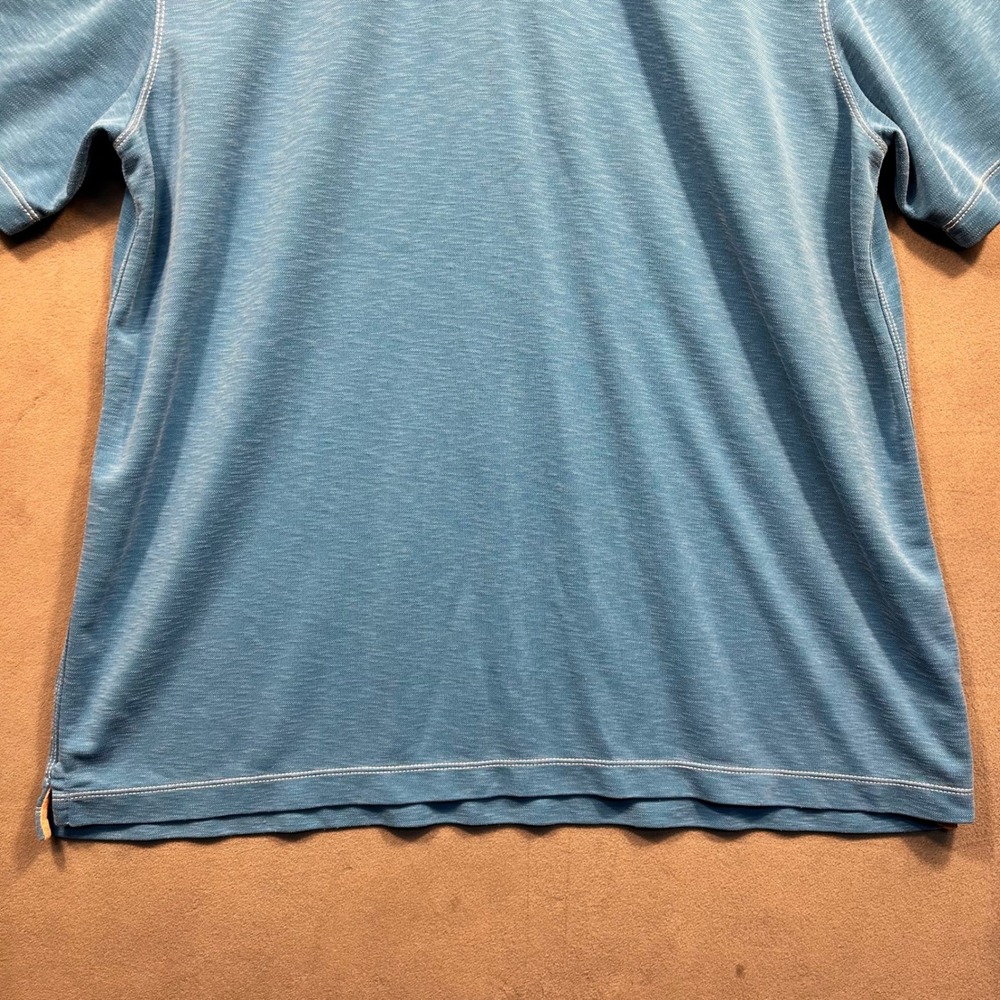Age of Wisdom‎ Polo Shirt Mens XL Coral Pink Slub Modal Blend Excellent - Picture 12 of 13